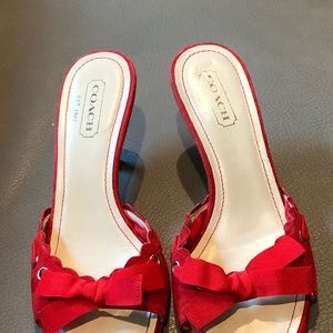 Open toe Chanel heels